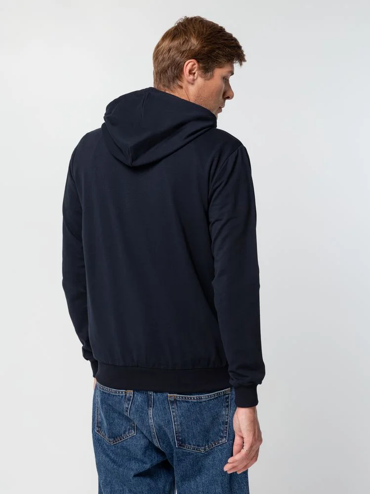 Толстовка на молнии с капюшоном Unit Siverga темно-синяя - фото 6