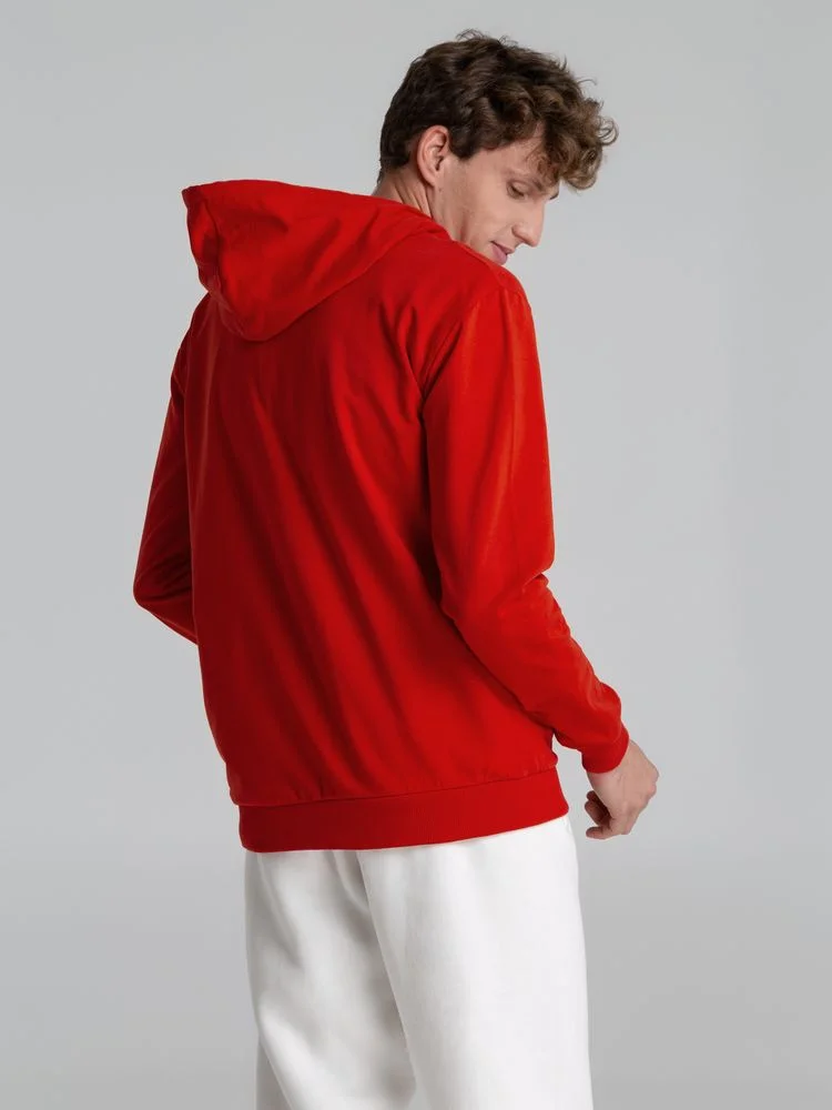Толстовка на молнии с капюшоном Unit Siverga красная - фото 11