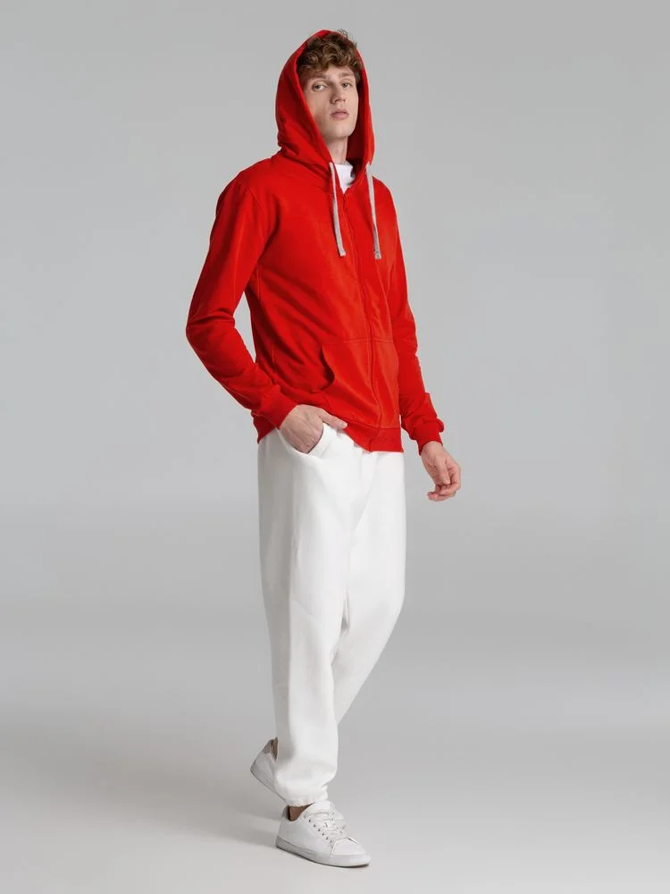 Толстовка на молнии с капюшоном Unit Siverga красная - фото 12