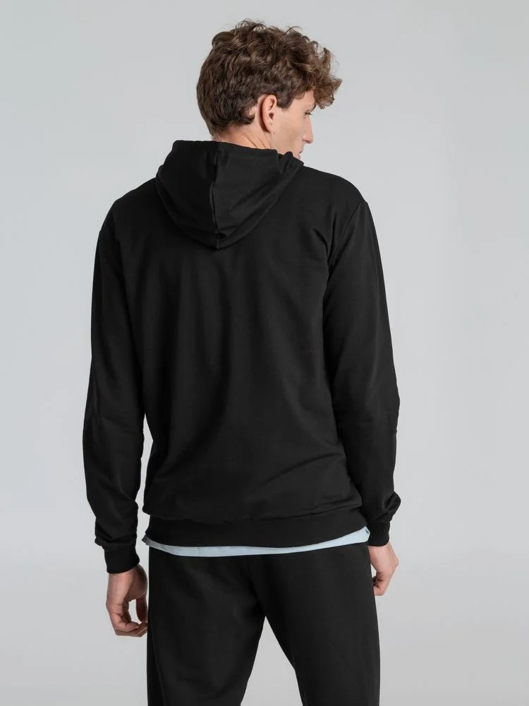 Толстовка на молнии с капюшоном Unit Siverga черная - фото 7