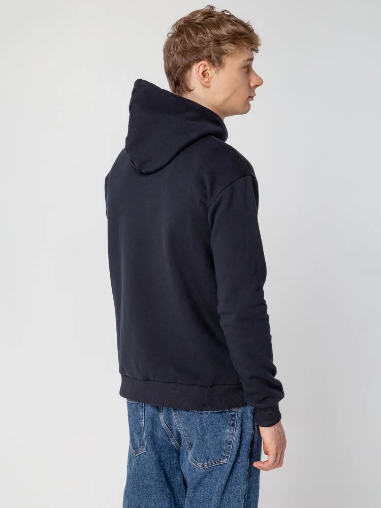 Толстовка с капюшоном Unit Kirenga Heavy темно-синяя - фото 12