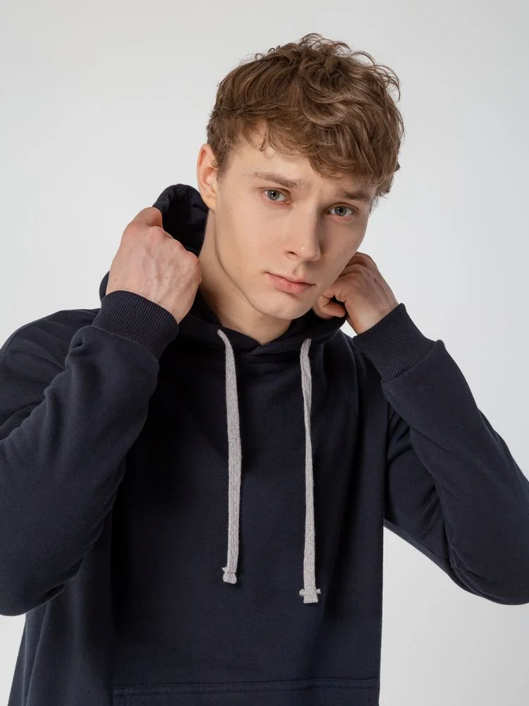 Толстовка с капюшоном Unit Kirenga Heavy темно-синяя - фото 13