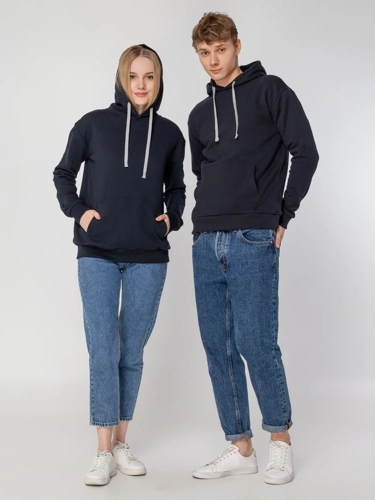 Толстовка с капюшоном Unit Kirenga Heavy темно-синяя - фото 14