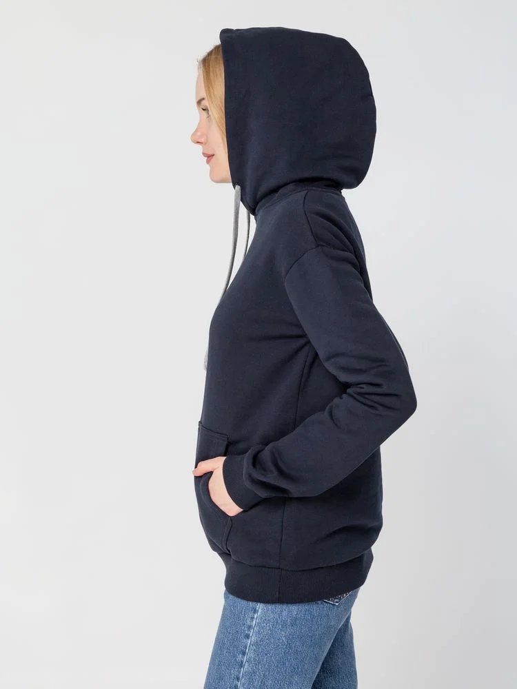 Толстовка с капюшоном Unit Kirenga Heavy темно-синяя - фото 8