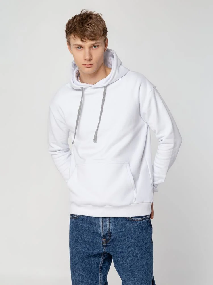 Толстовка с капюшоном Unit Kirenga Heavy белая - фото 12