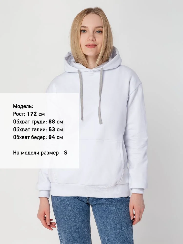 Толстовка с капюшоном Unit Kirenga Heavy белая - фото 6