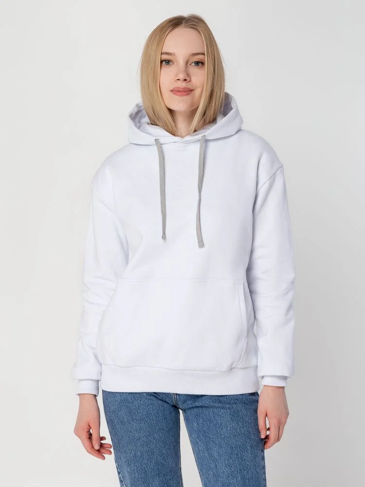 Толстовка с капюшоном Unit Kirenga Heavy белая - фото 7