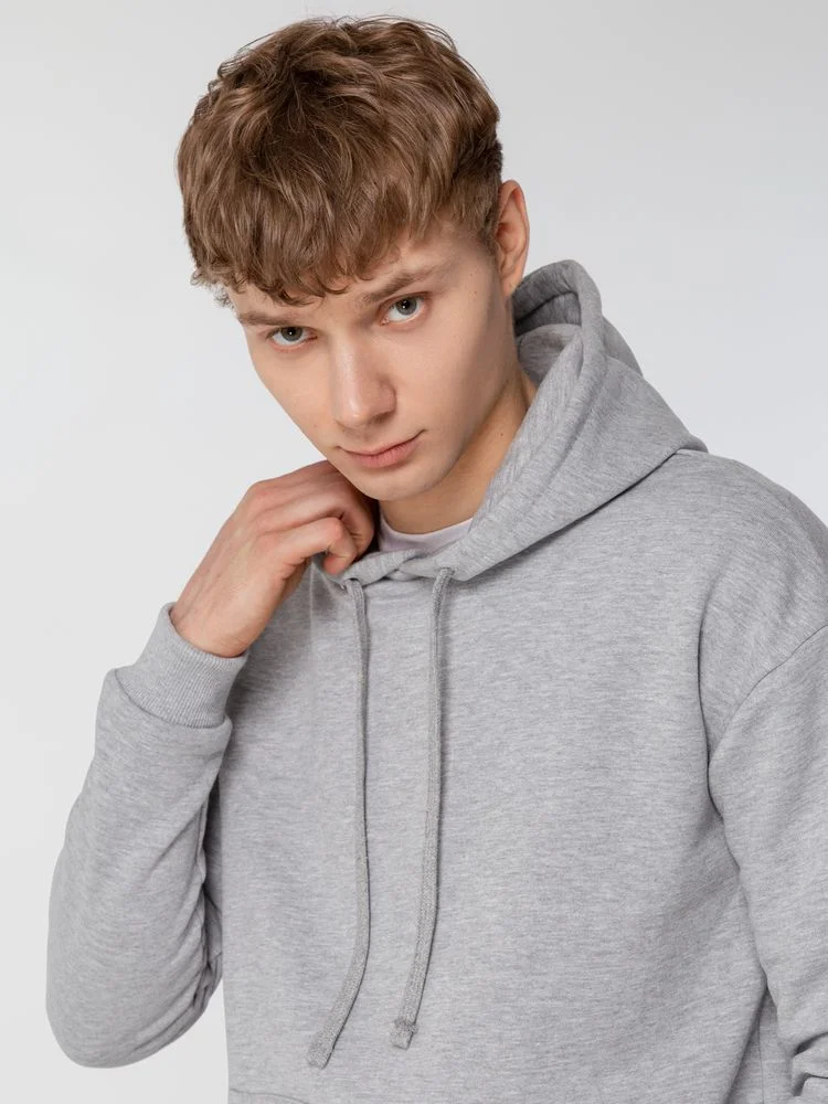 Толстовка с капюшоном Unit Kirenga Heavy серый меланж - фото 10