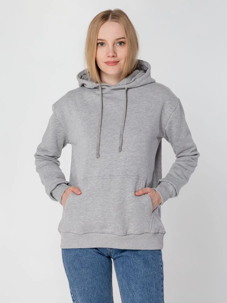 Толстовка с капюшоном Unit Kirenga Heavy серый меланж - фото 12