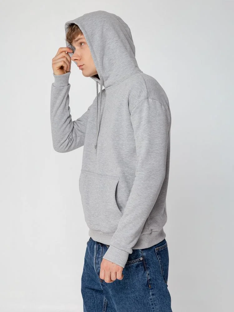 Толстовка с капюшоном Unit Kirenga Heavy серый меланж - фото 9