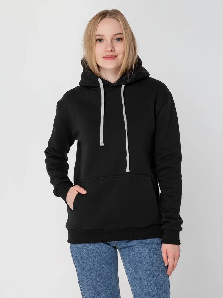 Толстовка с капюшоном Unit Kirenga Heavy черная - фото 10