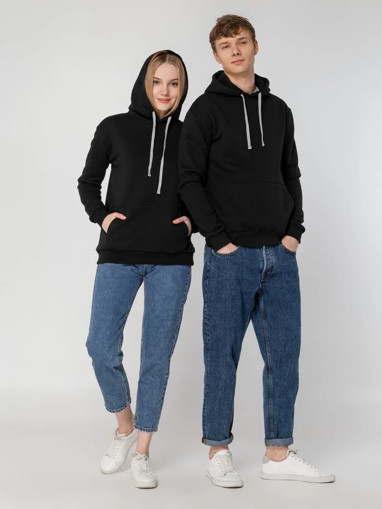 Толстовка с капюшоном Unit Kirenga Heavy черная - фото 14