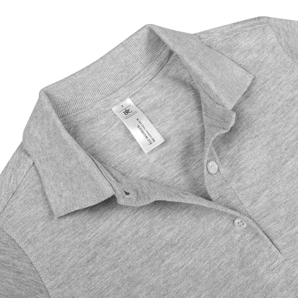 Рубашка поло женская Safran Timeless серый меланж - фото 3