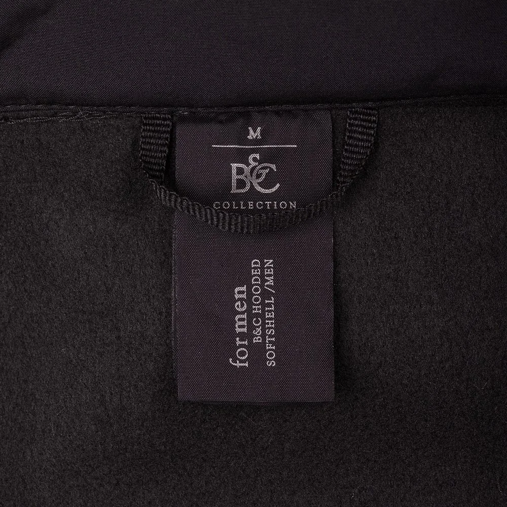 Куртка мужская Hooded Softshell черная - фото 8
