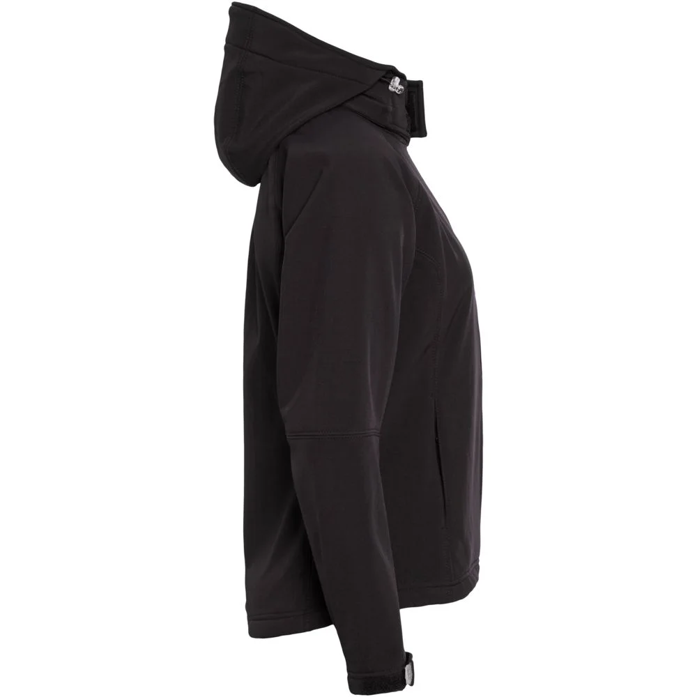 Куртка женская Hooded Softshell черная - фото 2
