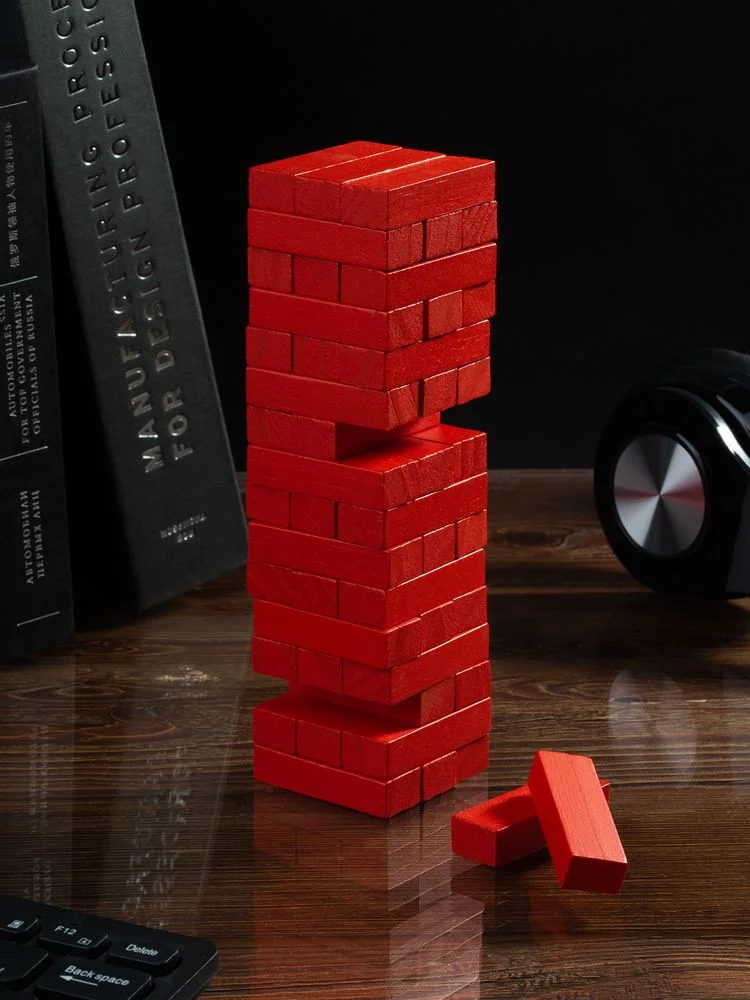 Игра «Деревянная башня мини», красная - фото 3