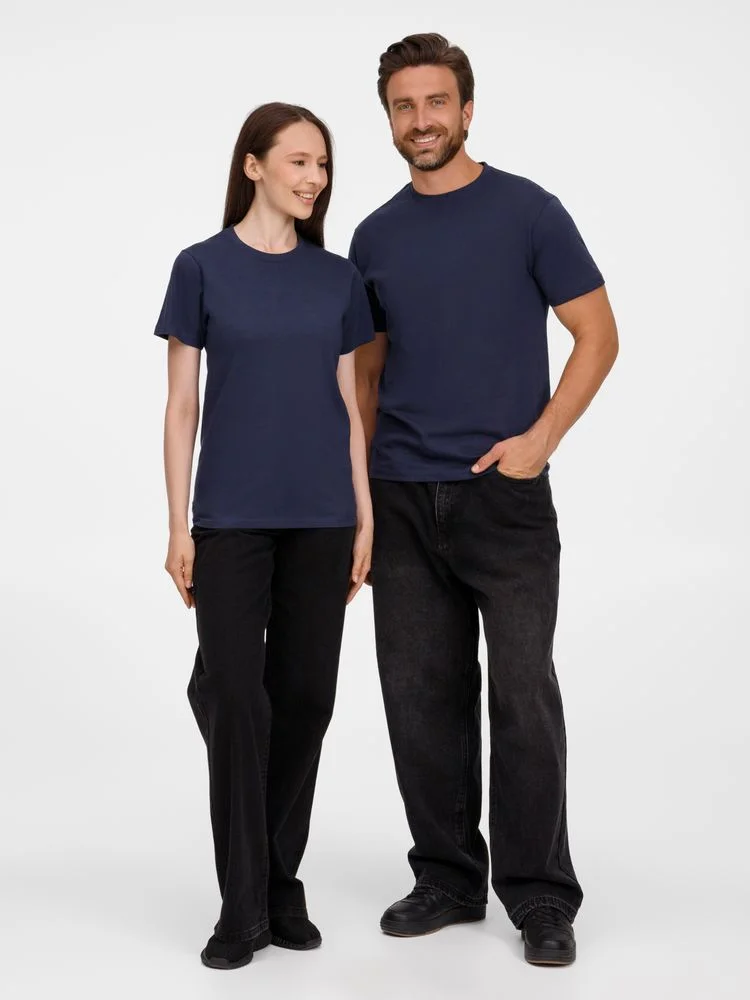 Футболка унисекс T-Bolka 180 темно-синяя - фото 14