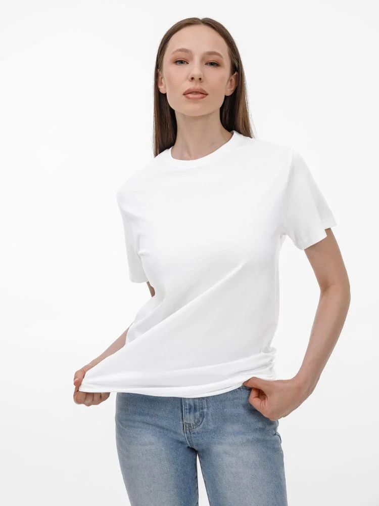 Футболка унисекс T-Bolka 180 белая - фото 13