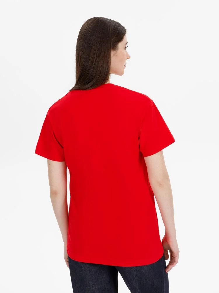 Футболка унисекс T-Bolka 180 красная - фото 11