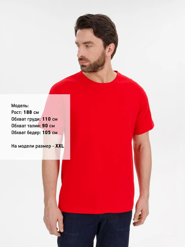 Футболка унисекс T-Bolka 180 красная - фото 6