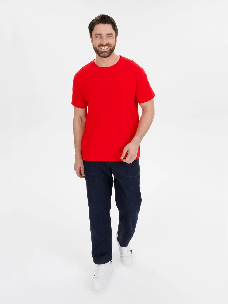 Футболка унисекс T-Bolka 180 красная - фото 9