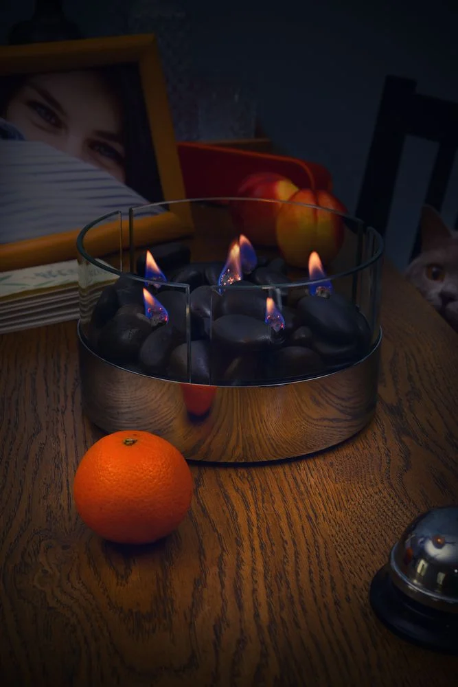 Настольный камин Magnifique с базальтовыми камнями ver.2 - фото 4