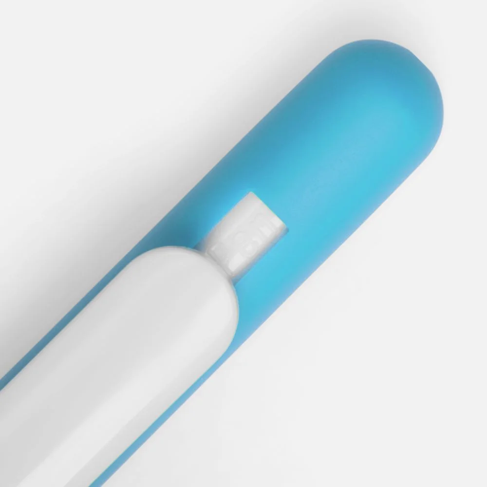 Ручка шариковая Swiper Soft Touch голубая с белым - фото 3