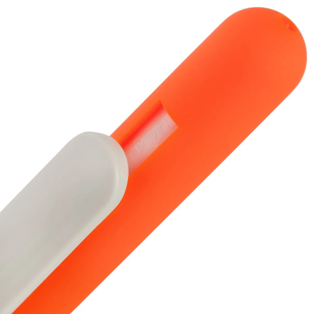 Ручка шариковая Swiper Soft Touch неоново-оранжевая с белым - фото 3