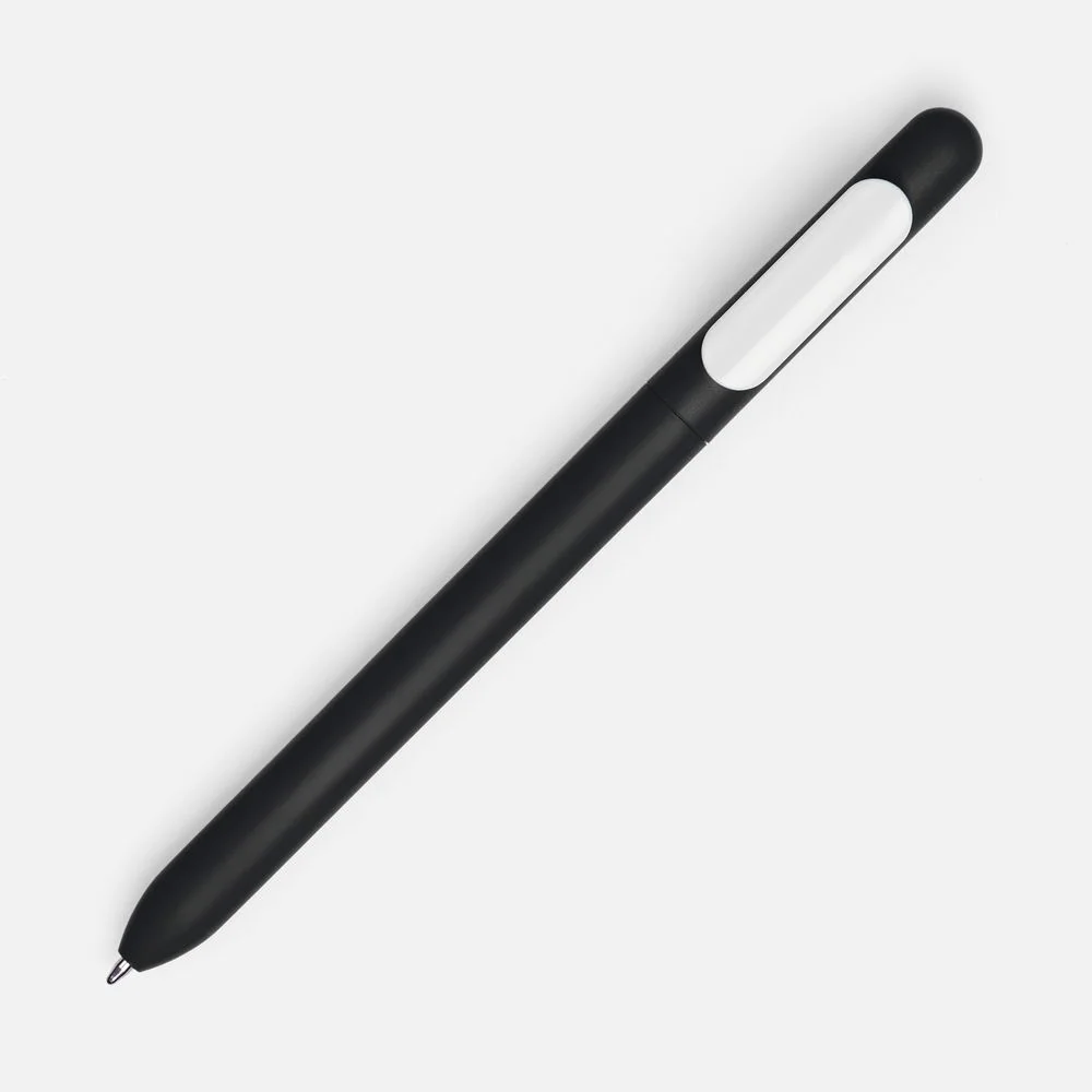 Ручка шариковая Swiper Soft Touch черная с белым - фото 2