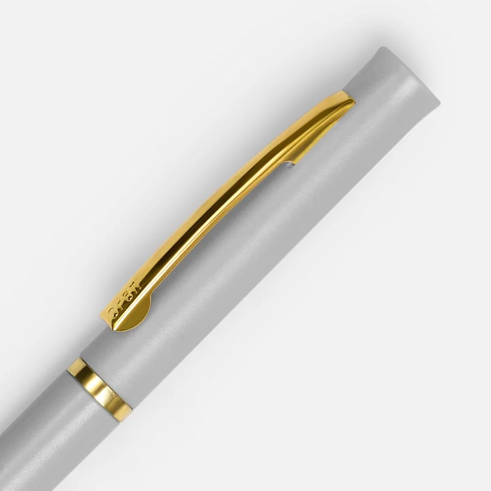Ручка шариковая Euro Gold серая - фото 3