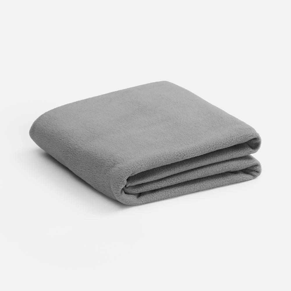 Флисовый плед Warm&Peace серый