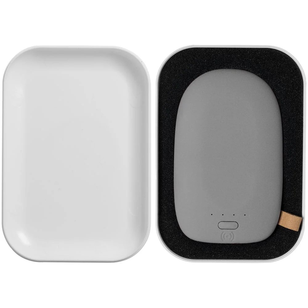 Аккумулятор с беспроводной зарядкой Pebble Wireless 9000 мАч, серый - фото 7