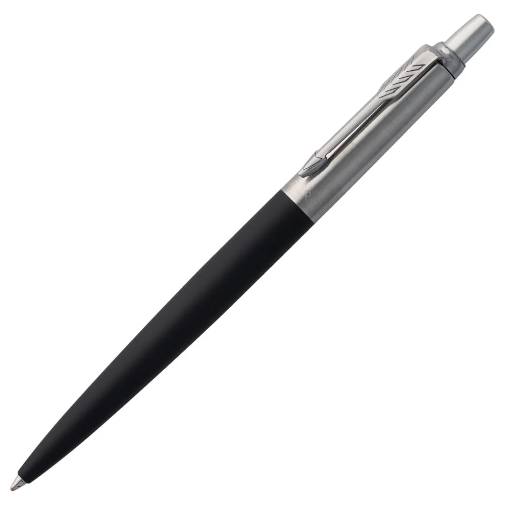Ручка шариковая Parker Jotter Core K63, черный с серебристым, серебристый