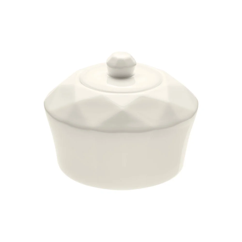 Сахарница Diamante Bianco белая - фото 3