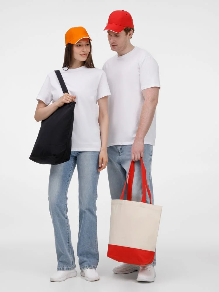 Холщовая сумка Shopaholic красная неокрашенный - фото 5