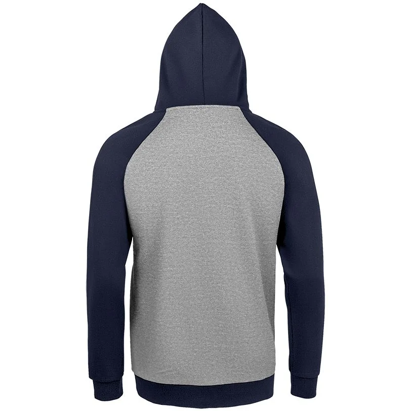 Толстовка унисекс Seattle серый меланж с темно-синим - фото 2