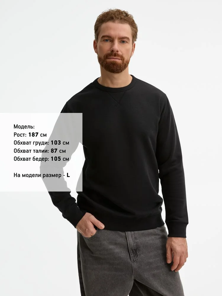 Толстовка унисекс Sully черная - фото 8