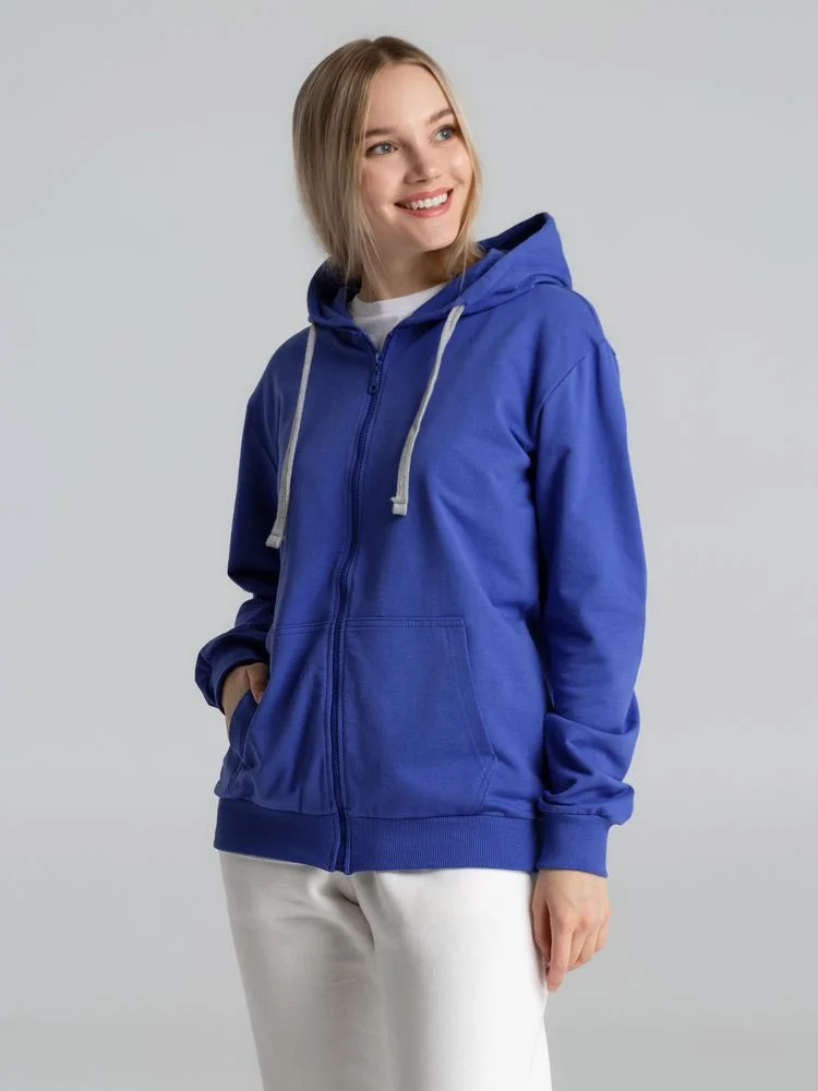Толстовка на молнии с капюшоном Unit Siverga ярко-синяя - фото 10