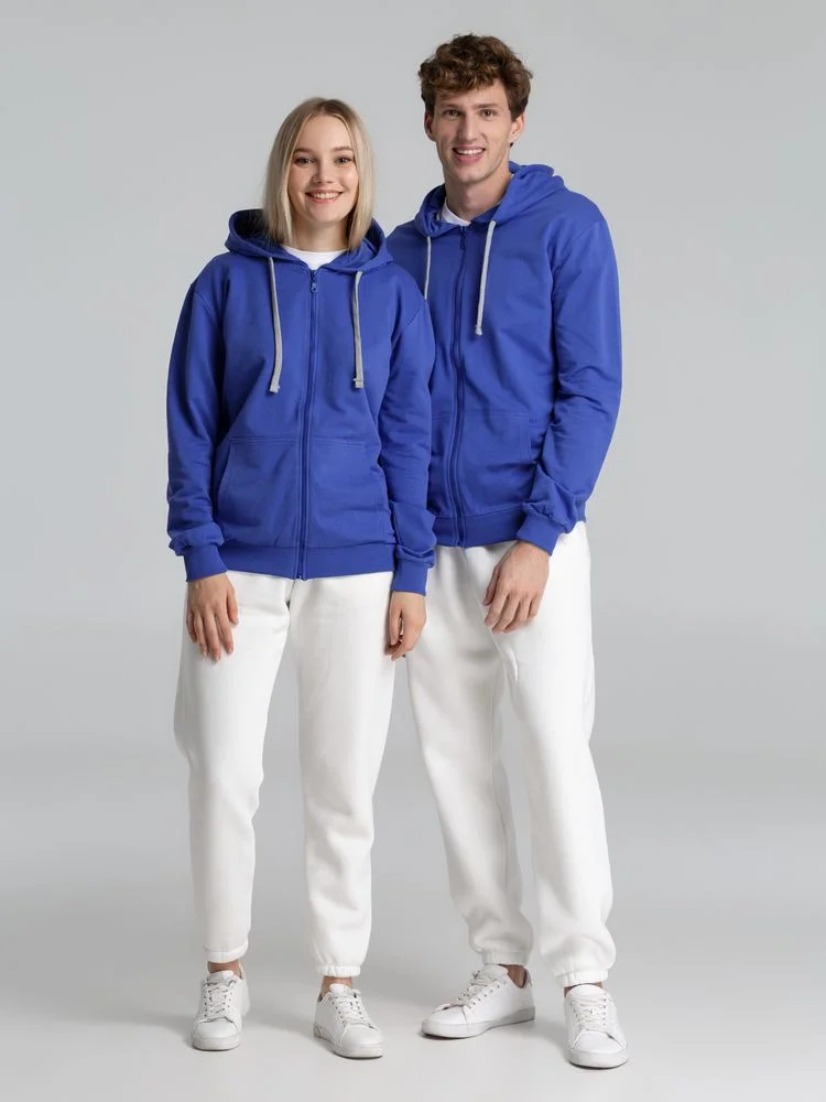 Толстовка на молнии с капюшоном Unit Siverga ярко-синяя - фото 13