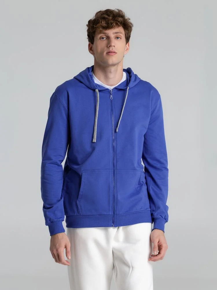 Толстовка на молнии с капюшоном Unit Siverga ярко-синяя - фото 6