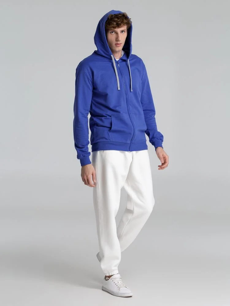 Толстовка на молнии с капюшоном Unit Siverga ярко-синяя - фото 8