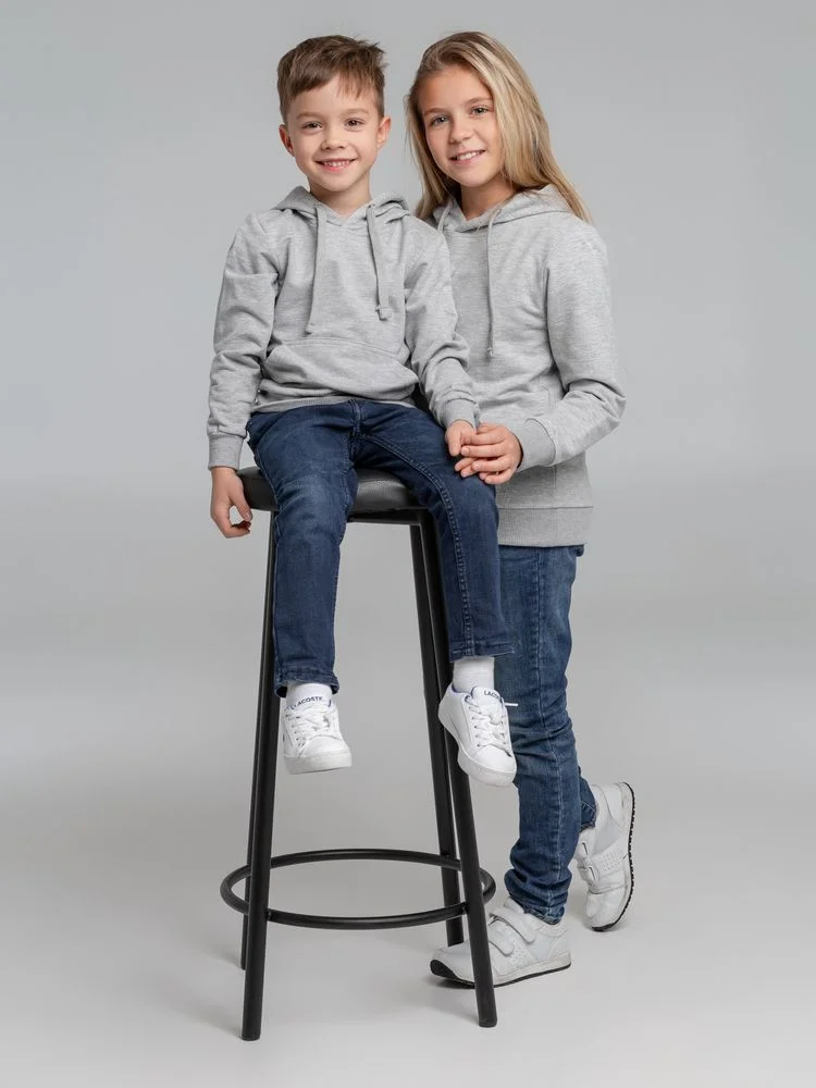 Толстовка с капюшоном детская Kirenga Kids серый меланж - фото 12