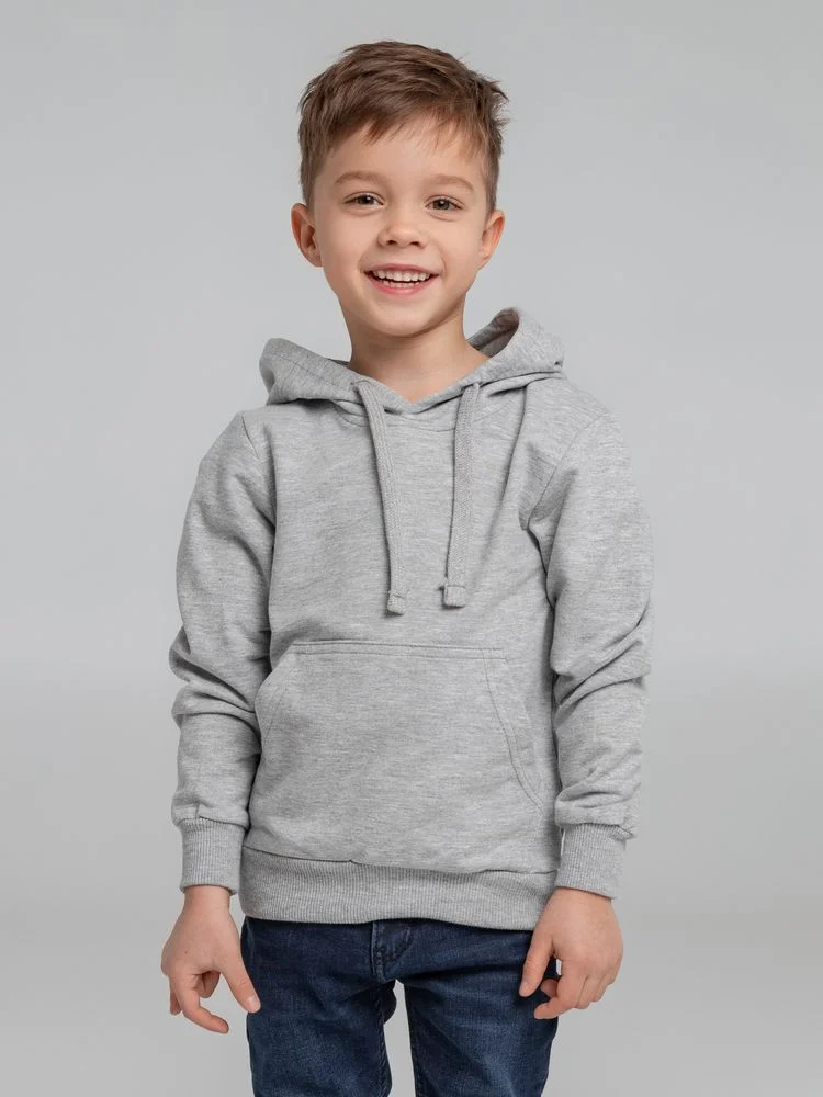 Толстовка с капюшоном детская Kirenga Kids серый меланж - фото 6