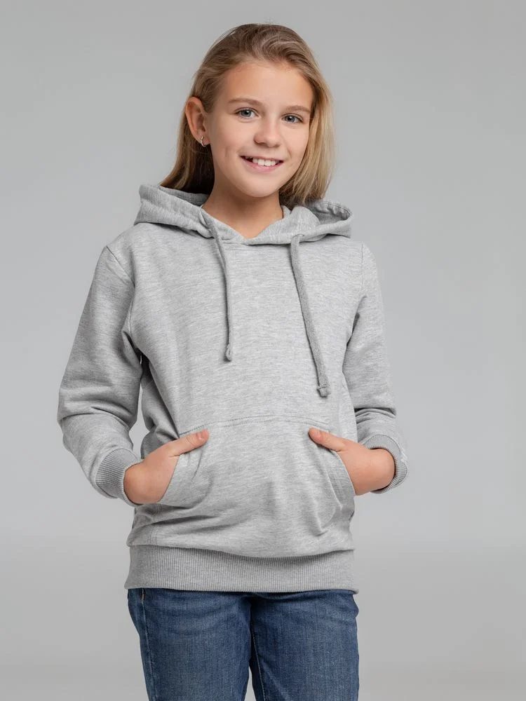 Толстовка с капюшоном детская Kirenga Kids серый меланж - фото 9