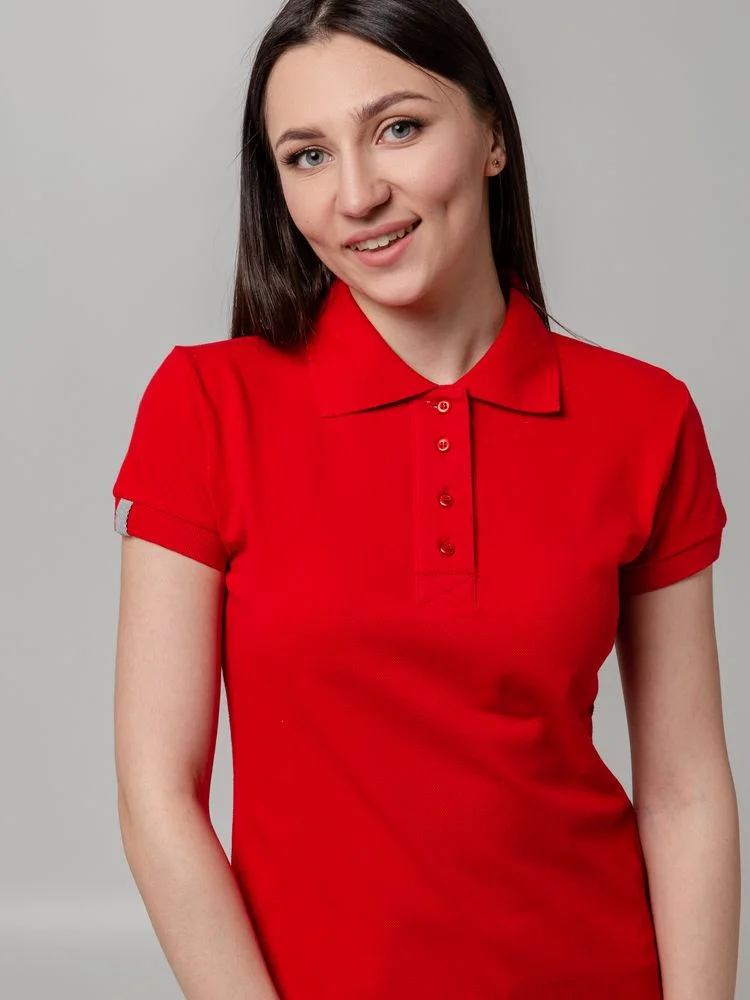 Рубашка поло женская Virma Premium Lady красная - фото 10