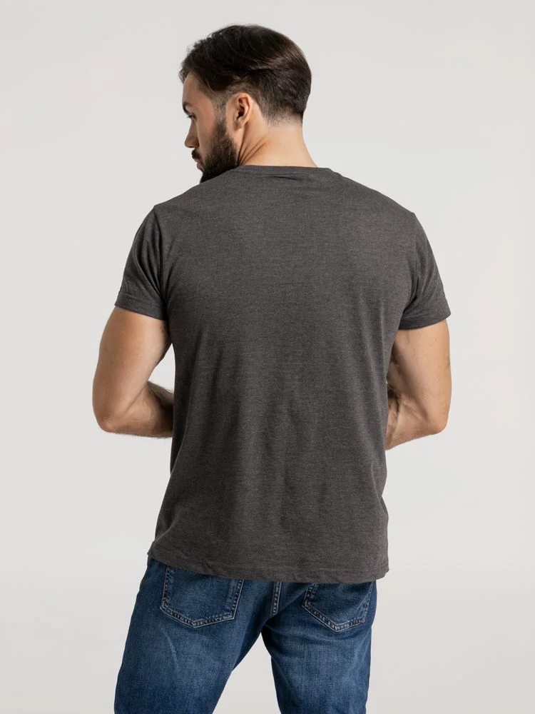 Футболка унисекс Firm Wear черный меланж - фото 8