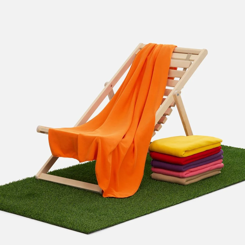 Флисовый плед Warm&Peace, оранжевый - фото 6