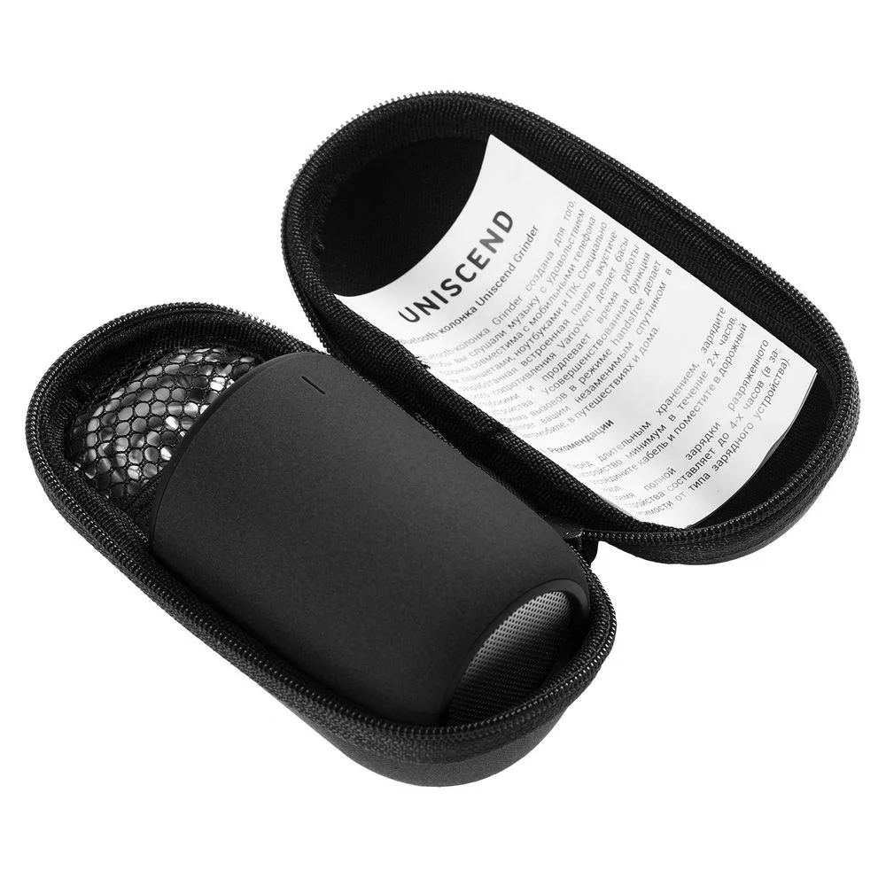 Беспроводная колонка Uniscend Grinder, черная - фото 6