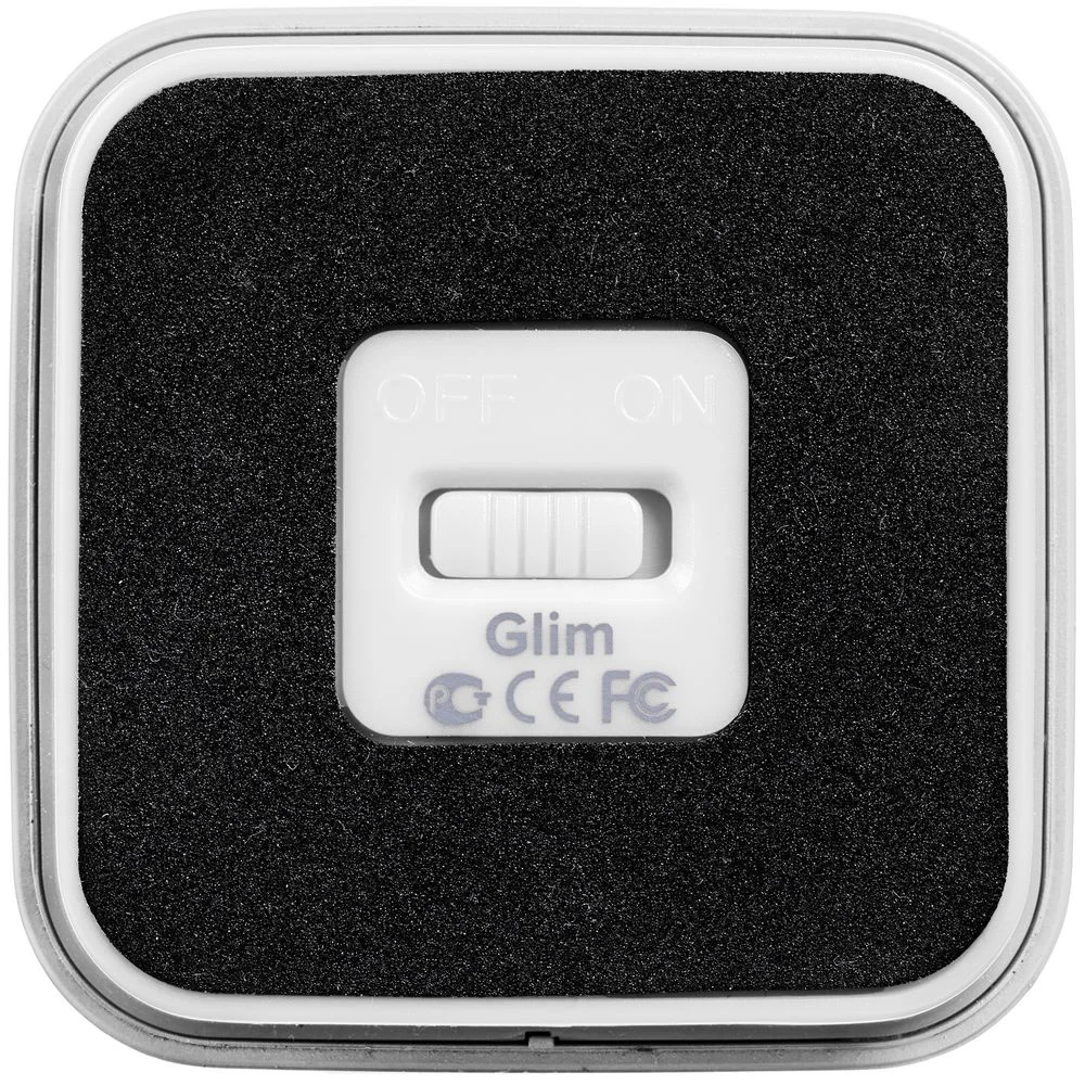 Беспроводная колонка с подсветкой гравировки Glim, белая - фото 7