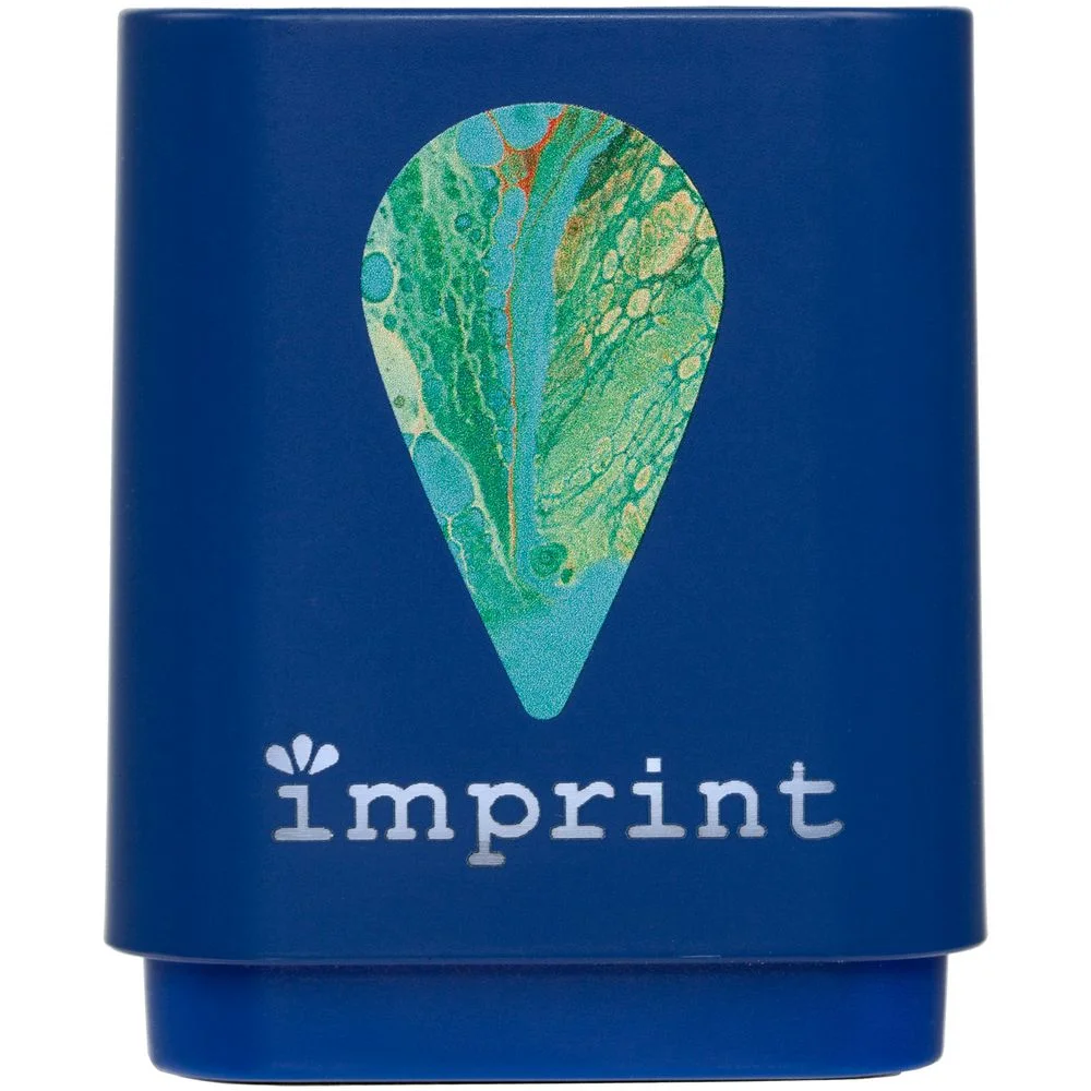 Беспроводная колонка с подсветкой гравировки Glim, синяя - фото 10